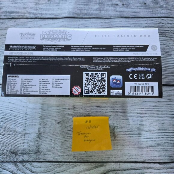 Pokémon Prismatic Evolutions ETB Elite Trainer Box Factory Sealed Dollar General - Picture 7 of 8